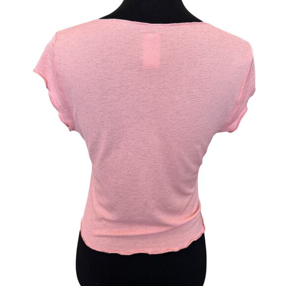 New ~ ABOUND , NORDSTROM  ~. Ruched Drawstring Crop Top Size M - Picture 2 of 5